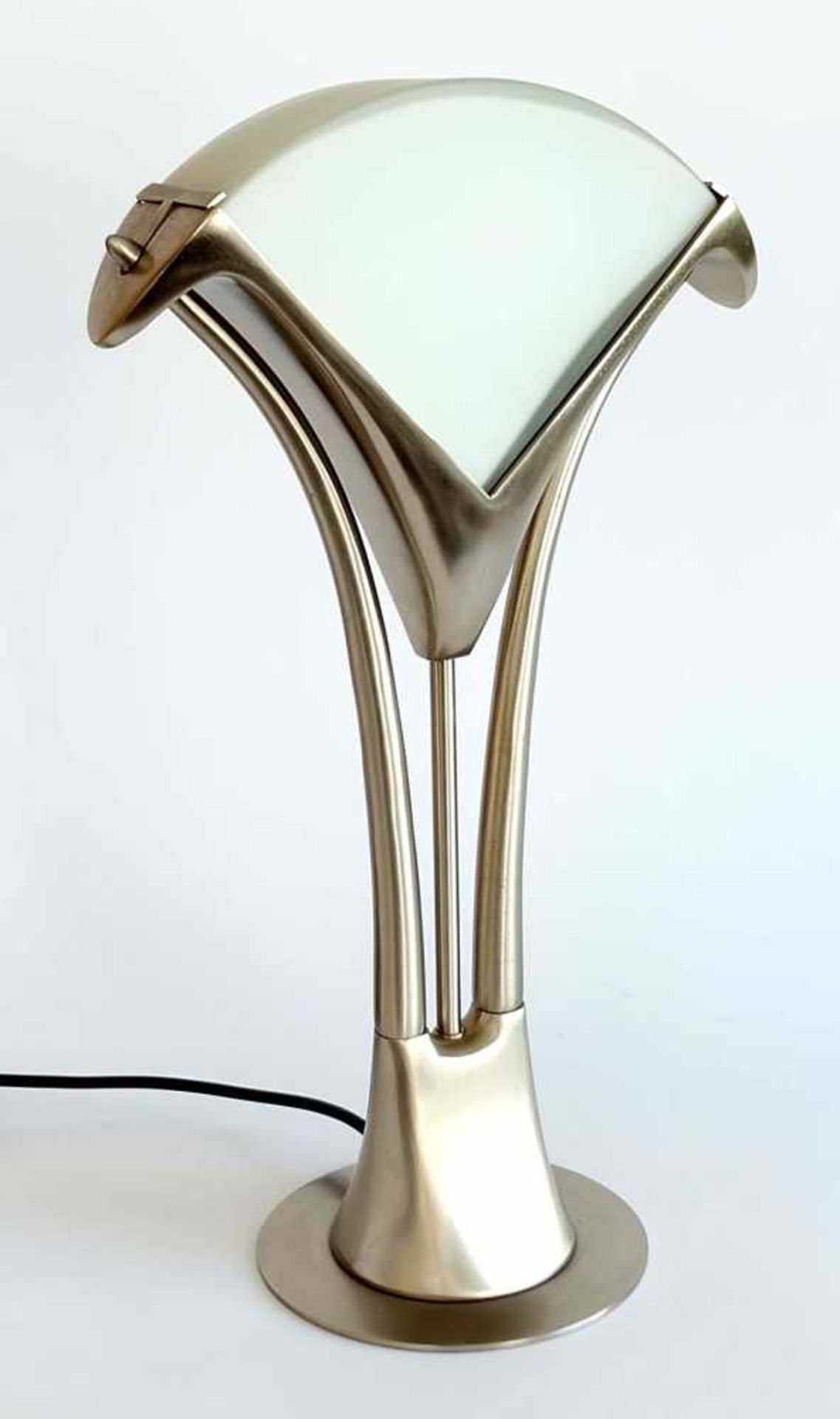 TISCHLAMPE, Art Deco-Stil, Hersteller Schröder & Co./ Lobenstein, Edelstahl gebürstet,