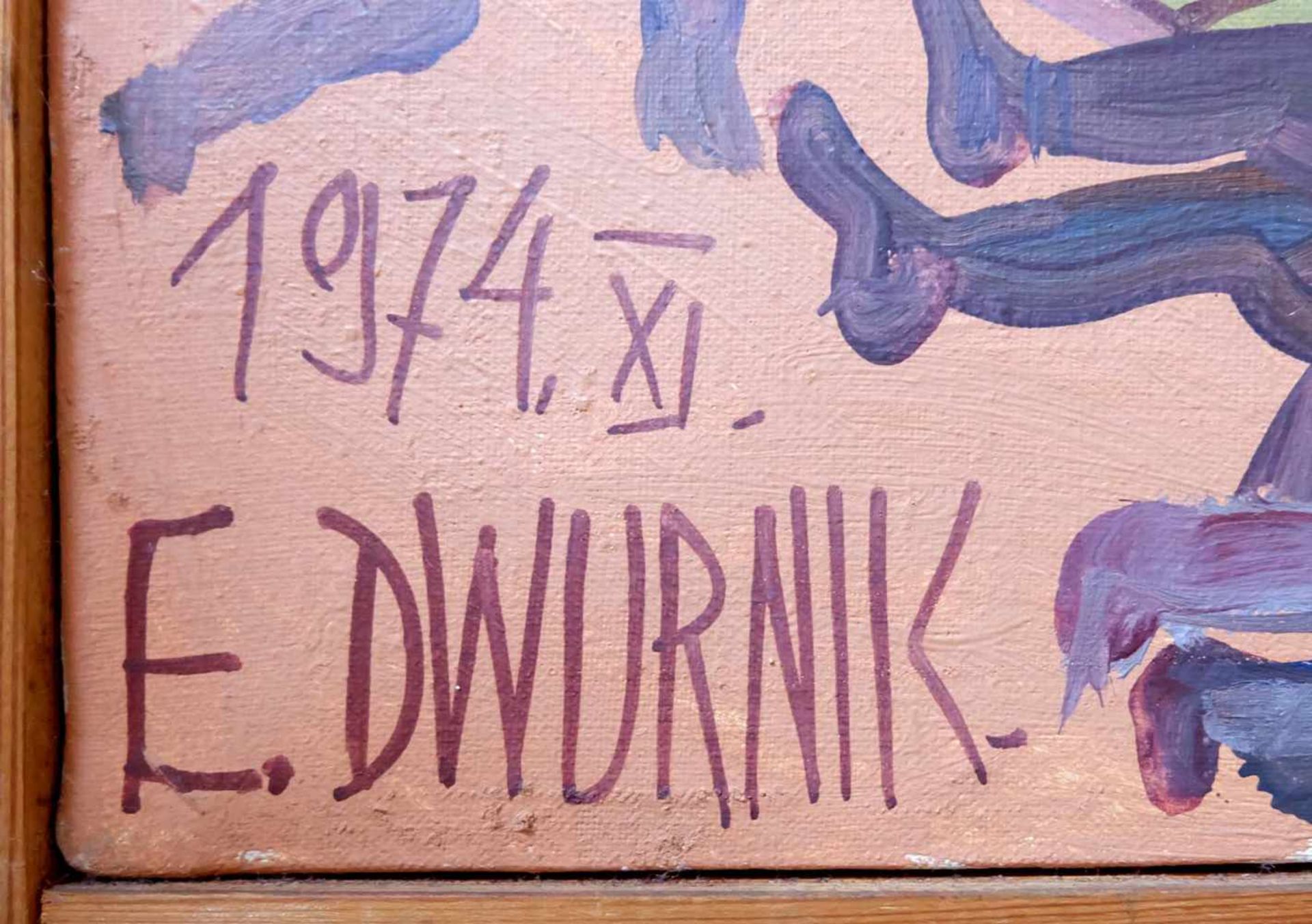 DWURNIK, Edward (*19.04.1943 Radzymin), Öl/ Leinwand, "Kudona", links unten signiert und datiert - Bild 2 aus 5