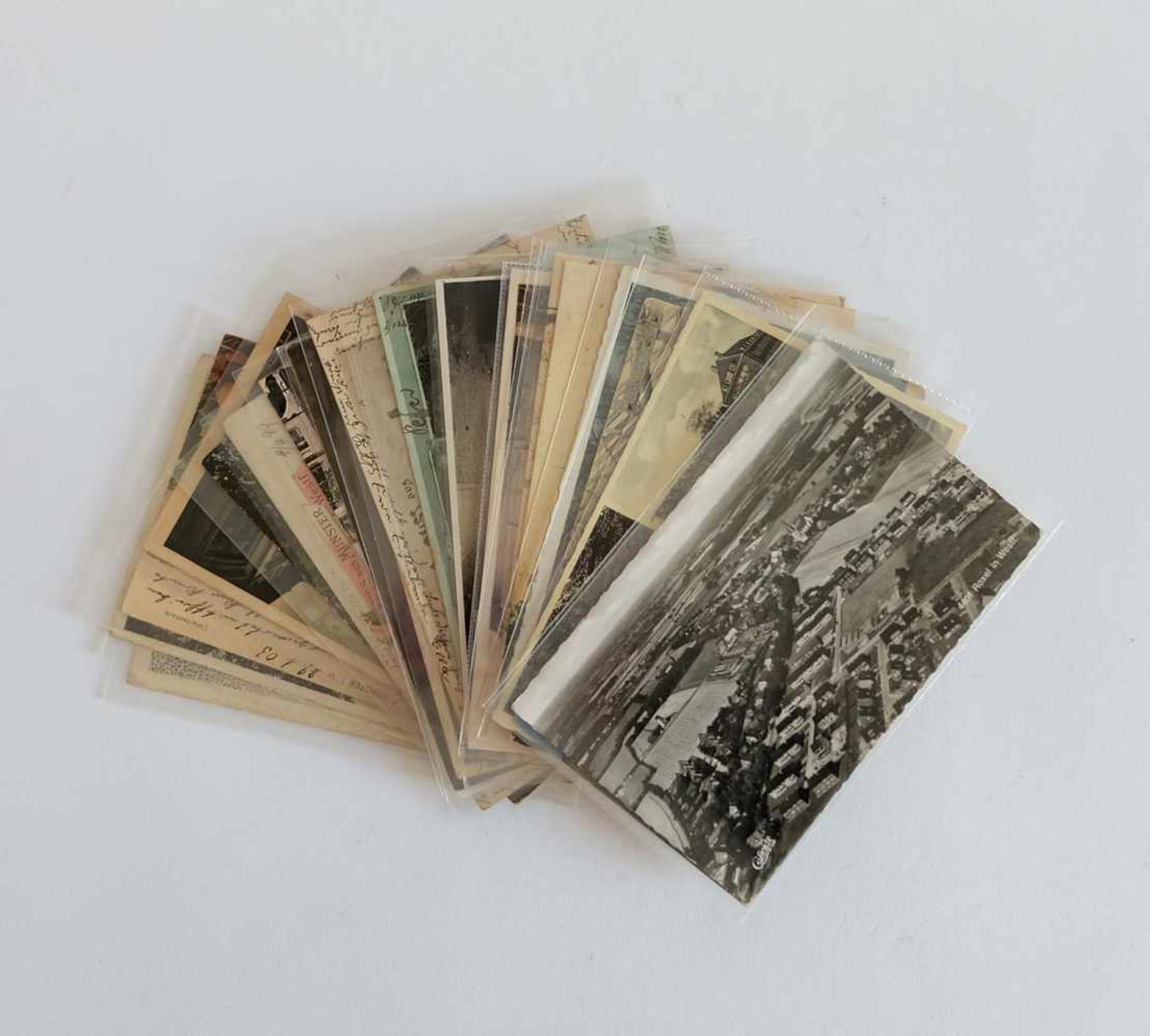 MÜNSTER, 20 Ansichtskarten, aus 1898-1944, 1x 1960er-Jahre, s/w und coloriert, gelaufen und