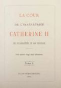 LA COUR DE L'IMPERATRICE CATHERINE II, ses collaborateurs et son entourage, mit 189 Silhouetten,