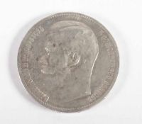 MÜNZE EIN RUBEL, Silber, 19g, Nikolaus II, 1897 22.00 % buyer's premium on the hammer price 19.