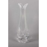 VASE, farbloses Glas, H 30, sign. DAUM, NANCY, 2.H.20.Jh. 22.00 % buyer's premium on the hammer