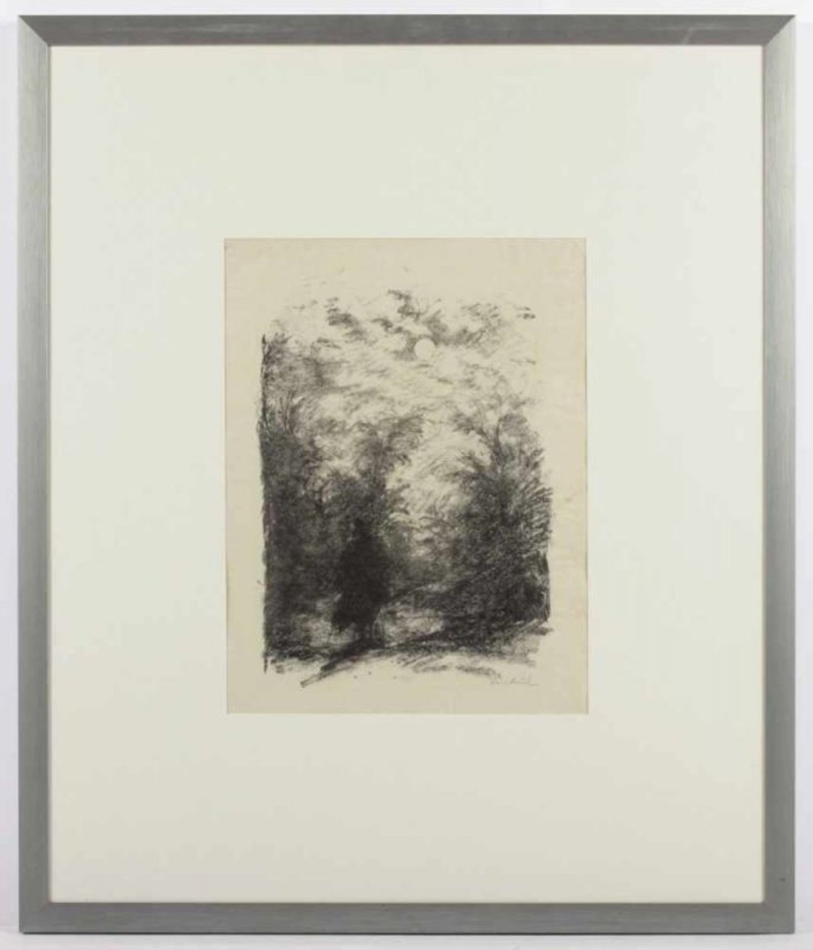 MEID, Hans, "Dem aufgehenden Monde", Original-Lithografie, 29 x 21,5, handsigniert, aus "Goethe - Image 2 of 2