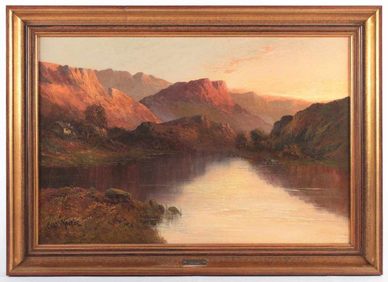 MAURICE, Charles (England, 19.Jh.), "Der Fluss Teith im Trossachs-Tal in Schottland", Öl/Lwd., 51 - Image 2 of 3