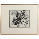 KANDINSKY, Wassily, "Composition", Holzschnitt, 24 x 27,5, aus XXème Siècle, 1966, verso typograf.