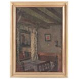 BRANDIS, August von (1862-1947), "Stubeninterieur", Öl/Lwd., 67 x 50, unten links signiert, R. 22.00