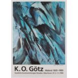 GÖTZ, K.O., Ausstellungsplakat, Farboffset, ca.84 x 60, 1993/94, handsigniert, ungerahmt 22.00 %