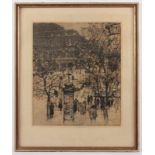 KASIMIR, Luigi, "Ansicht von Wien", Radierung, 45 x 38, handsigniert, 1922, R. 22.00 % buyer's