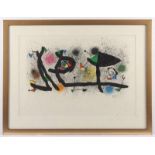 MIRO, Joan, "Sculptures", Original-Farblithografie, 47 x 60,5, 1974, WV Mourlot 950, Exemplar der