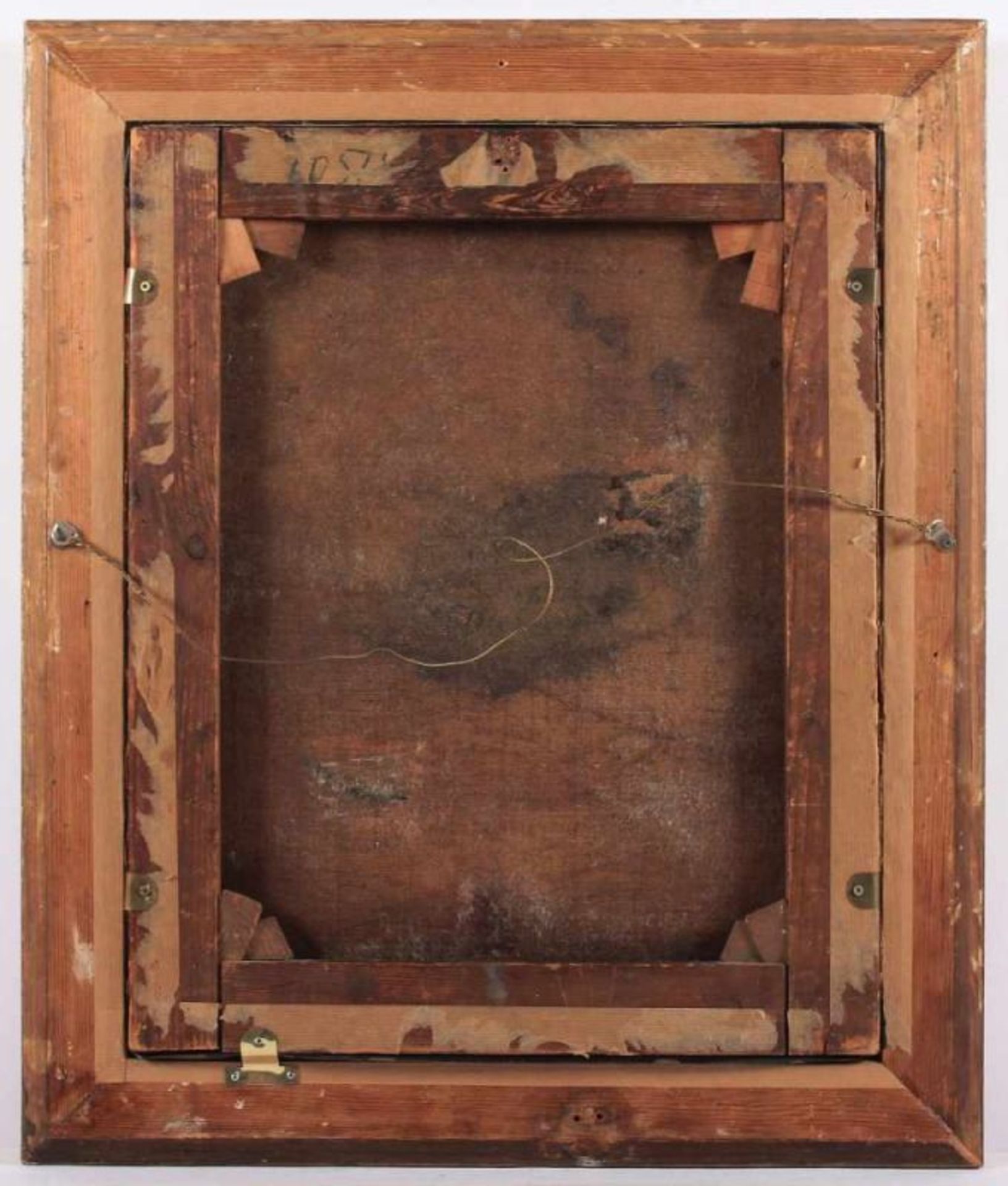 FRANKREICH 1.H.19.JH., "Bildnis eines Mannes im Profil", Öl/Lwd., 52 x 42, rest., R. 22.00 % buyer's - Bild 3 aus 3