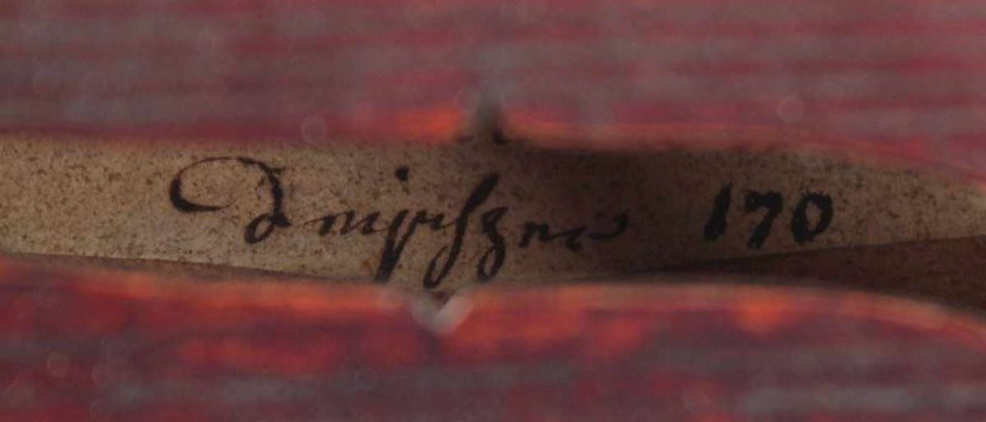BRATSCHE, mit Bogen, in Kasten, rest.bed., L 65, innen bez. "Fent", wohl Francois FENT, PARIS, - Bild 9 aus 9