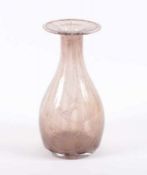 IKORA-VASE, farbloses Glas, braun hinterfangen, Luftblaseneinschlüsse, H 20,5, WMF, GEISLINGEN, um