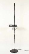 DESIGNER-STEHLAMPE "ATON", Metall, schwarz lackiert, einflammig, H 190, Entwurf Ernesto GISMONDI,