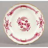 TELLER, Dekor Reicher Drache purpur, goldschattiert, Dm 25, MEISSEN, E.19.Jh. 22.00 % buyer's