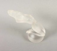 FRAUENAKT, farbloses Glas, satiniert, H 13,5, sign. LALIQUE, 20.Jh. 22.00 % buyer's premium on the