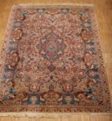 TEPPICH VASEN-KASCHMAR, Persien, Mottenschaden, 385 x 306, Zustand C 22.00 % buyer's premium on