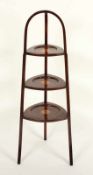 CAKESTAND, Mahagoni, intarsiert, H 93, ENGLAND, E.19.Jh. 22.00 % buyer's premium on the hammer