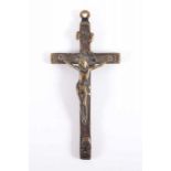 KRUZIFIX, Bronze, 10,5, wohl DEUTSCH, E.18.Jh. 22.00 % buyer's premium on the hammer price19.00 %