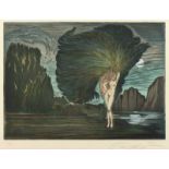 FUCHS, Ernst, "Baum der Aphrodite", Original-Farbradierung, 35 x 47,5, nummeriert 11/250,