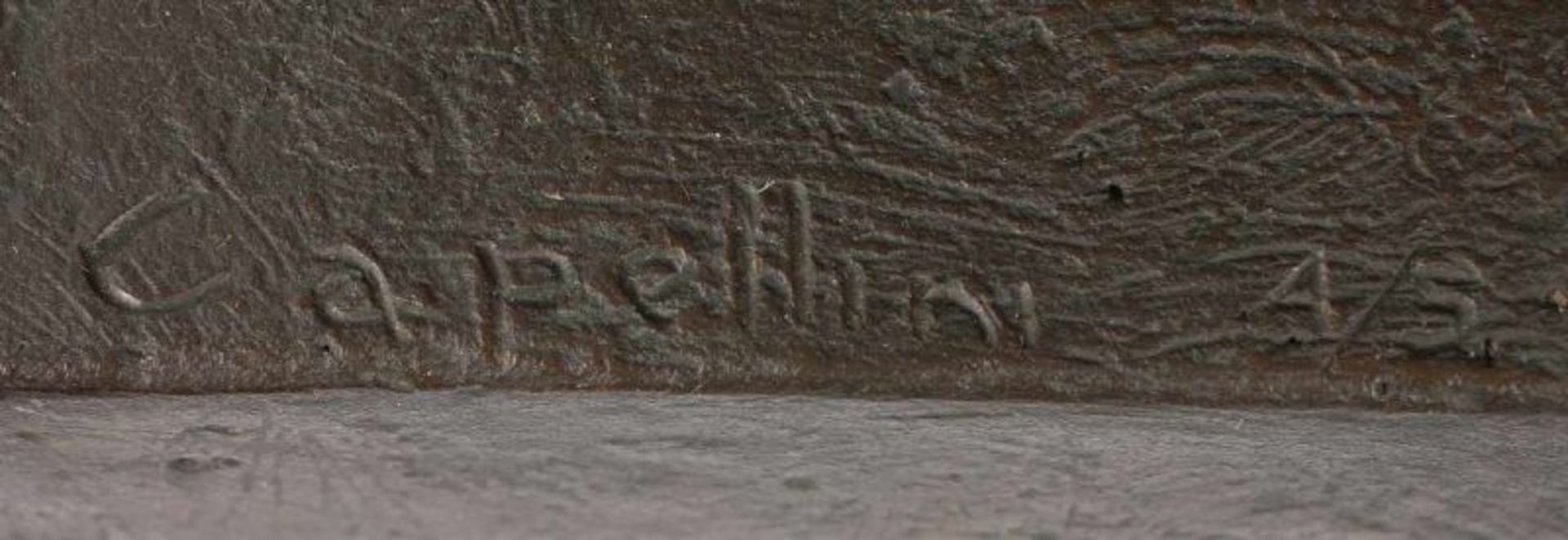 CAPELLINI, Sergio (*1942 Bologna), "Donna al Lago", Bronze, H 63, auf dem Sockel signiert und - Image 7 of 7