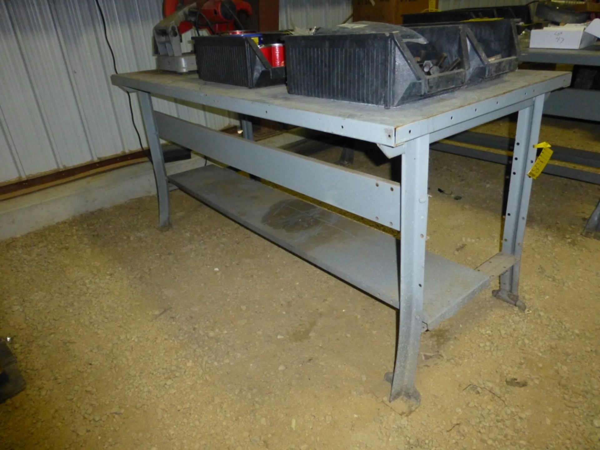 6' metal table - Image 2 of 2