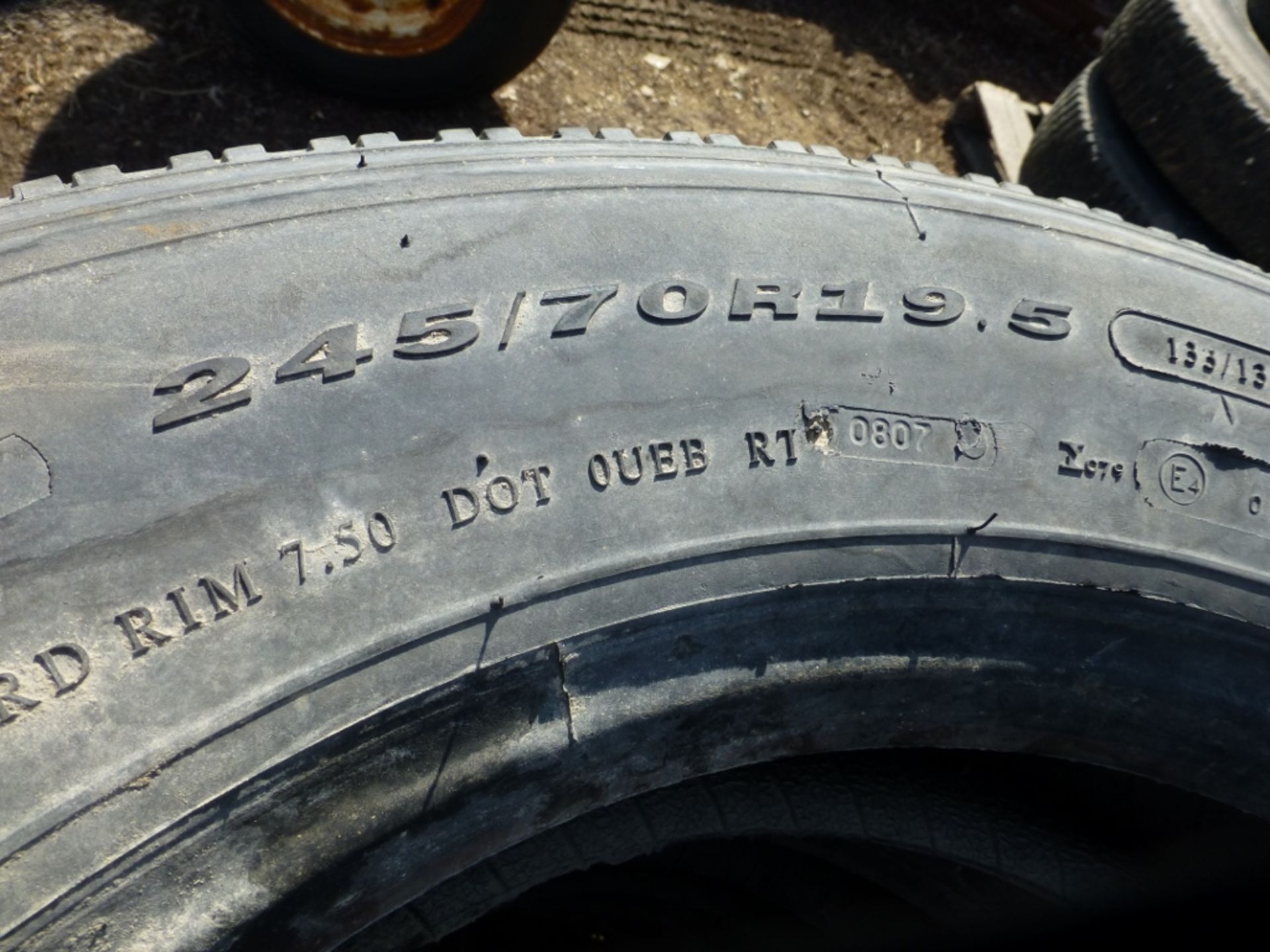 (4) 245/70R19.5 tires - Image 3 of 3