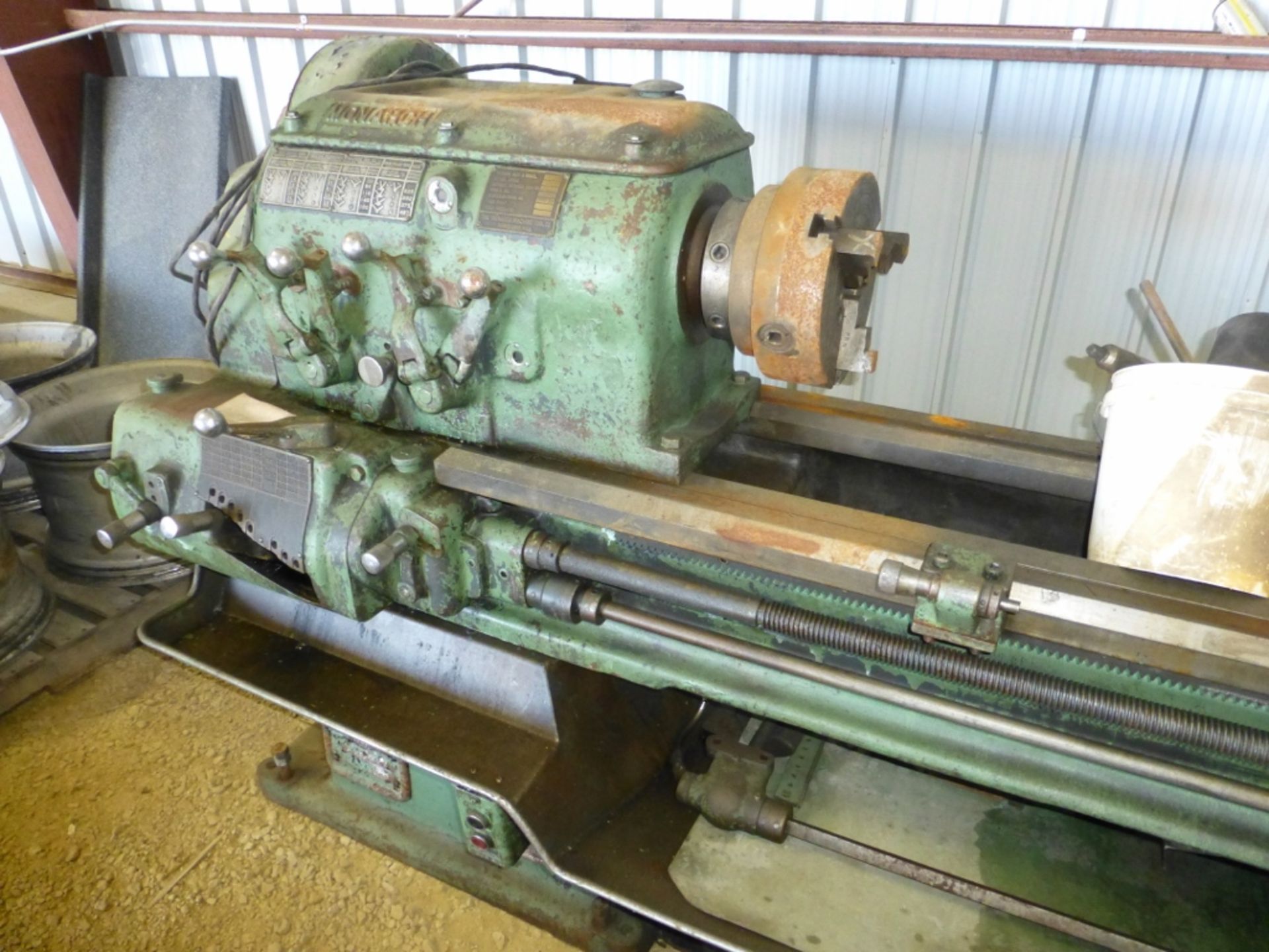 Monarch Lathe, 3 phase, 72" bed, comes with 3 chucks - Image 4 of 8