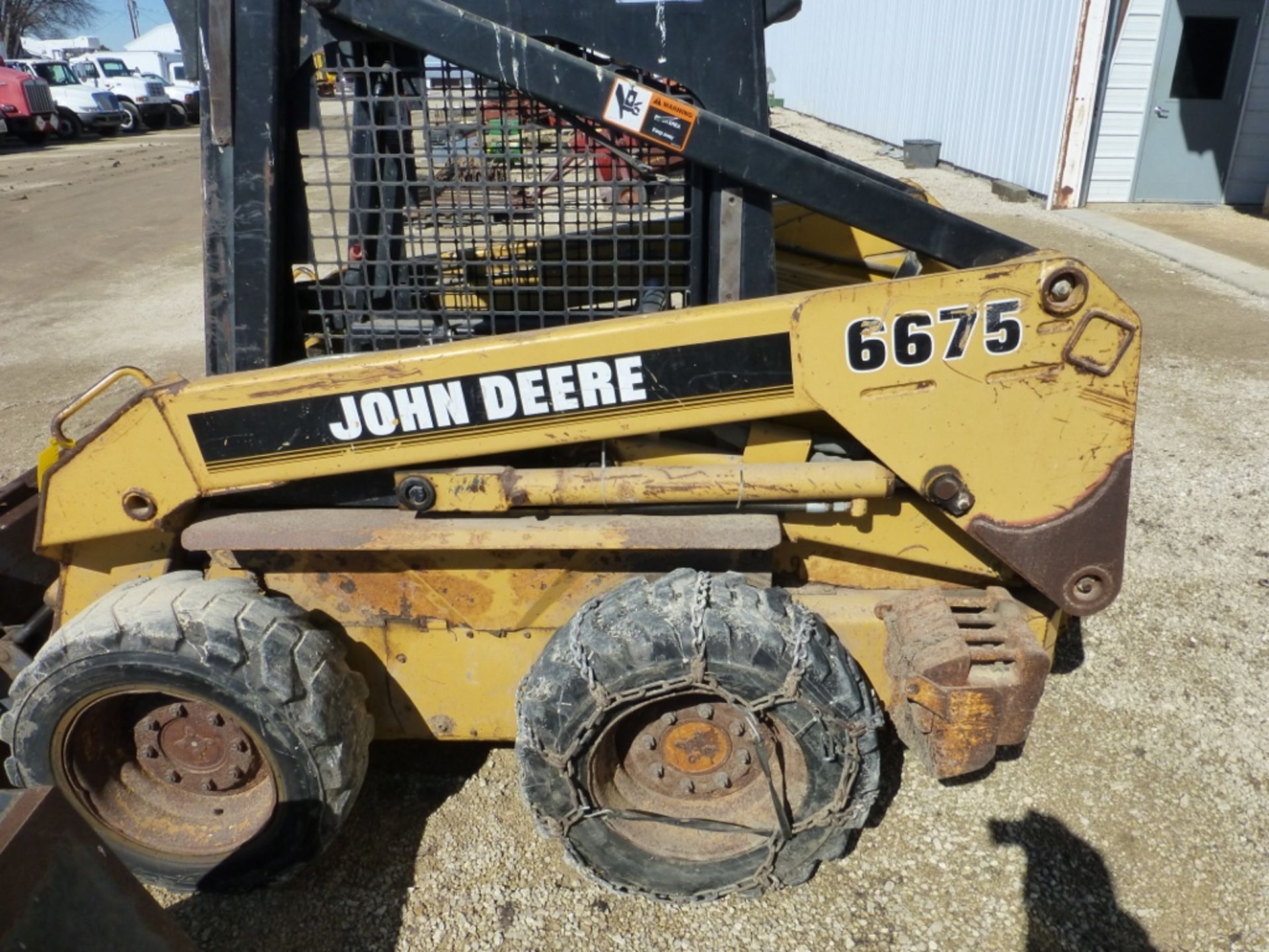 JD 6675 skidsteer, foot controls, unknown hours, se:MO6675x025549, diesel - Image 7 of 10