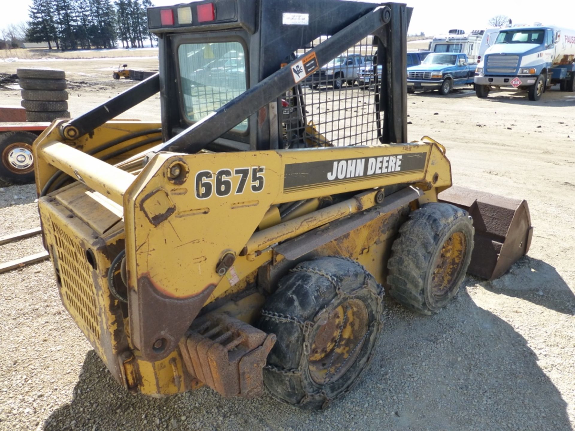 JD 6675 skidsteer, foot controls, unknown hours, se:MO6675x025549, diesel - Image 9 of 10