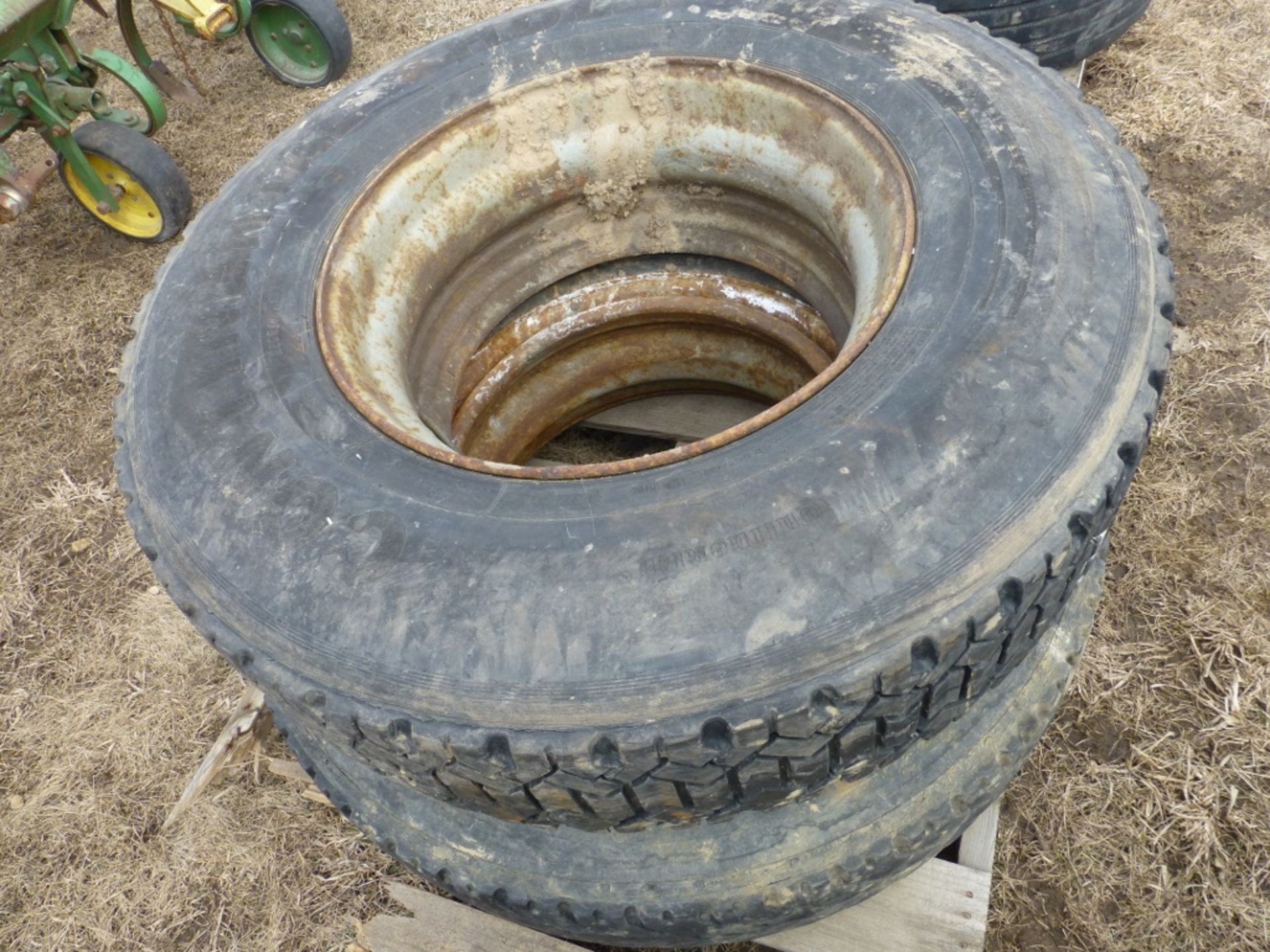 (2) Continental 11R22.5 tire/rim - Image 2 of 2