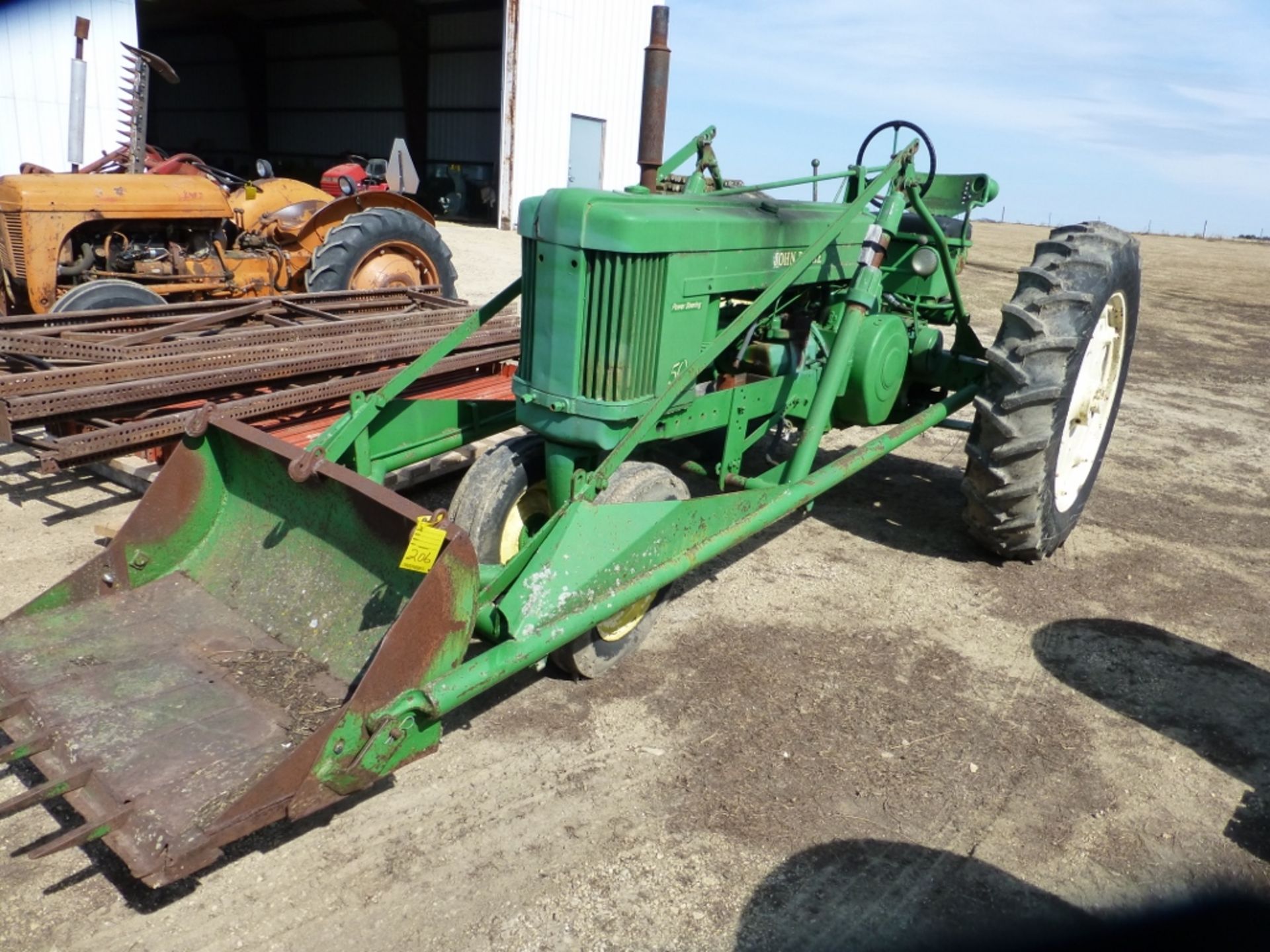 John Deere 50 tractor, NF. 3-pt. w/ loader. Engine currently stuck. - Image 3 of 9