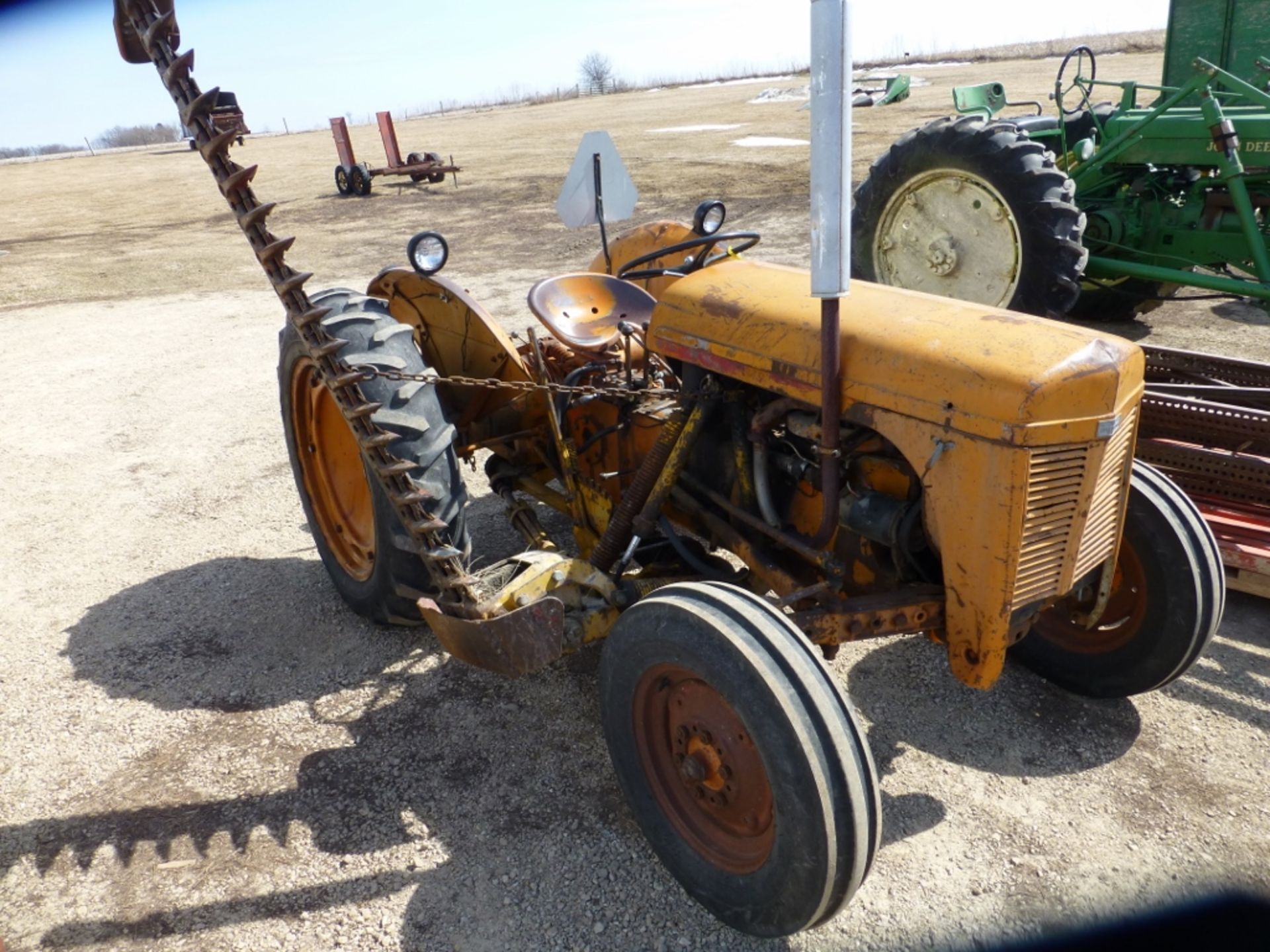 Ferguson Utility tractor, 1950 model. 4cyl. Gas engine, w/ 5' sickle mower. Se: T055122