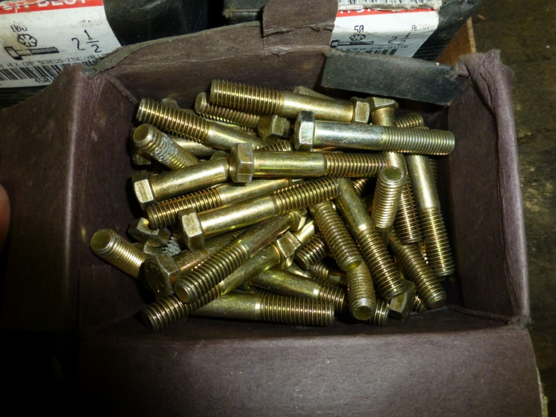 (5) boxes various size bolts - Image 3 of 3