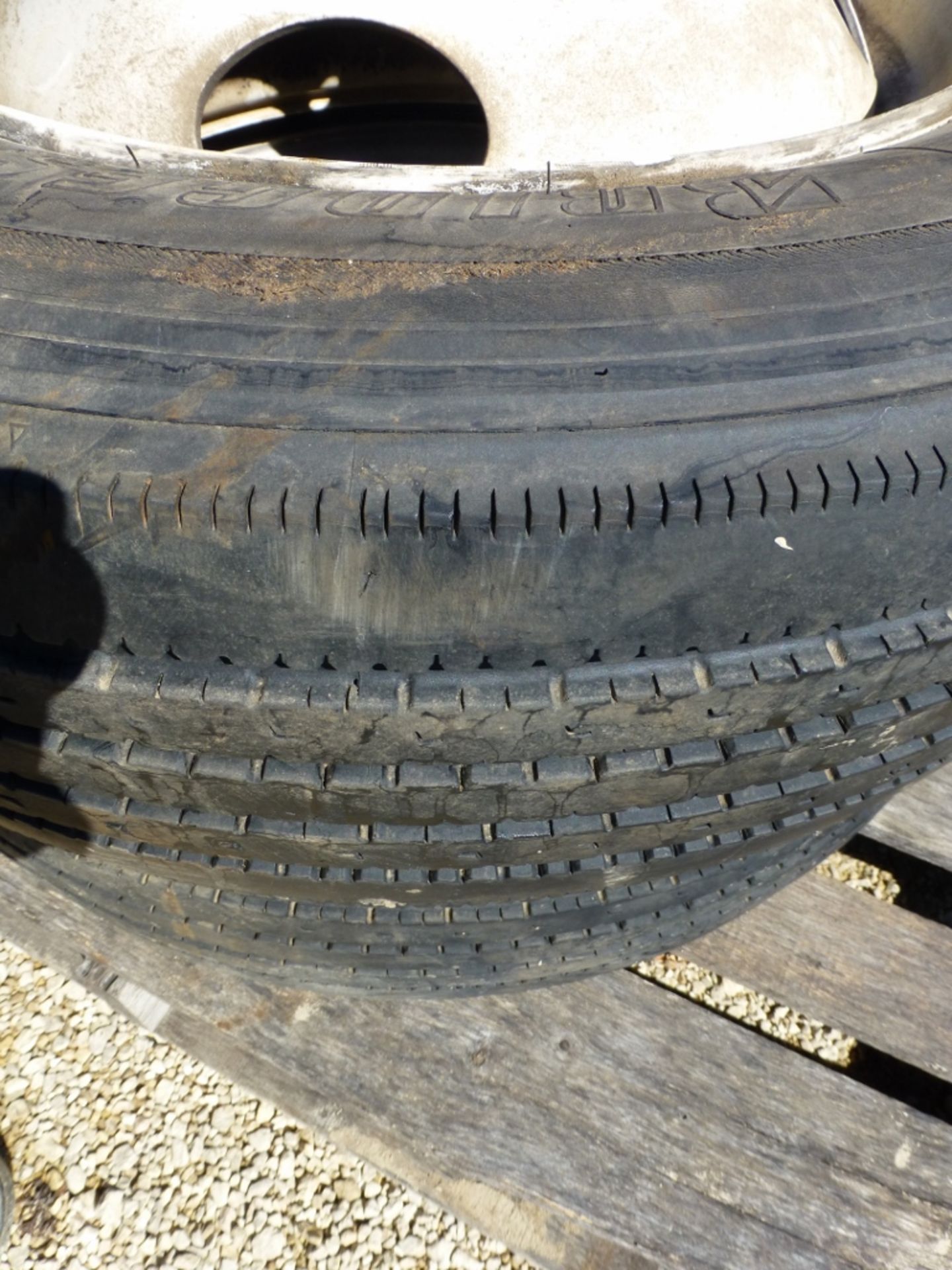 (4) 225/70R19.5 tires/wheels - Image 2 of 7