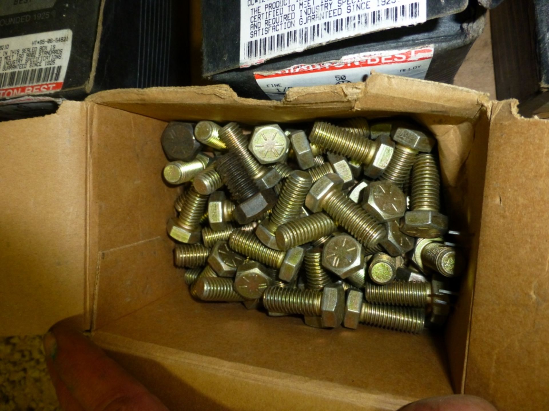 (5) boxes various size bolts - Image 4 of 4