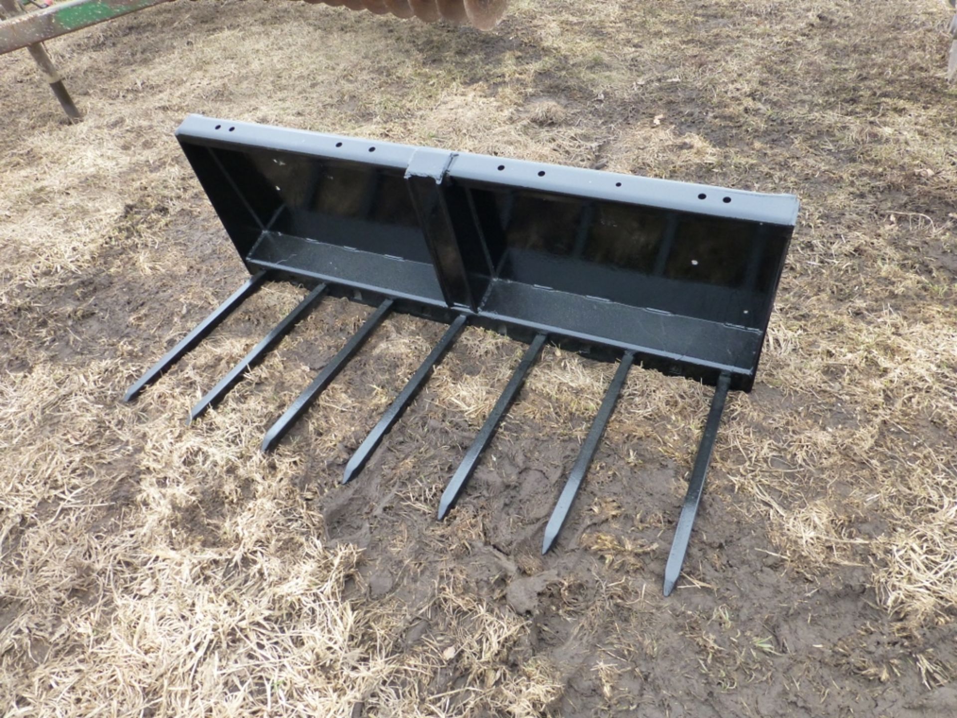 Manure Fork skidsteer attachment