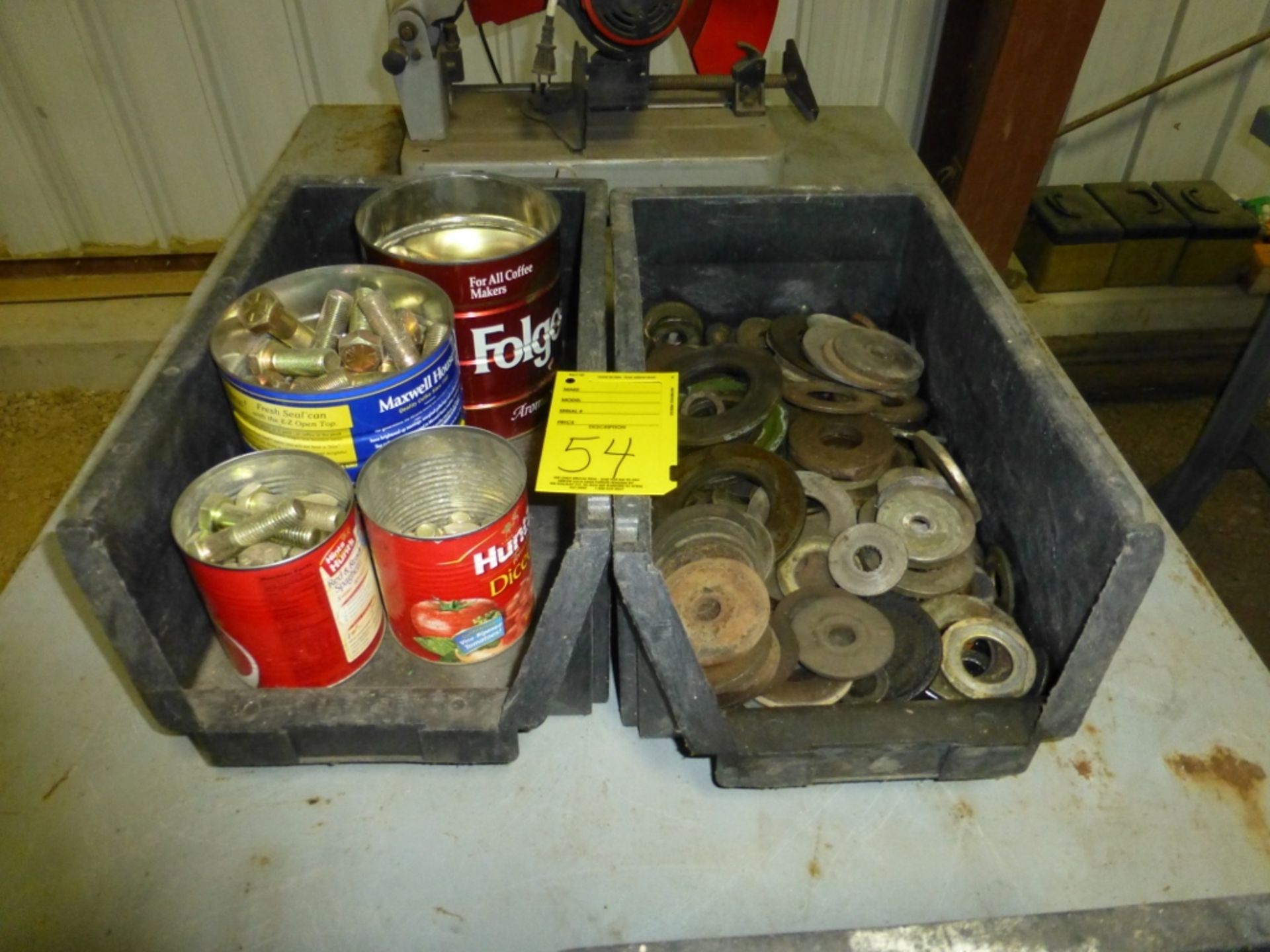 (2) tubs w/ bolts and washers