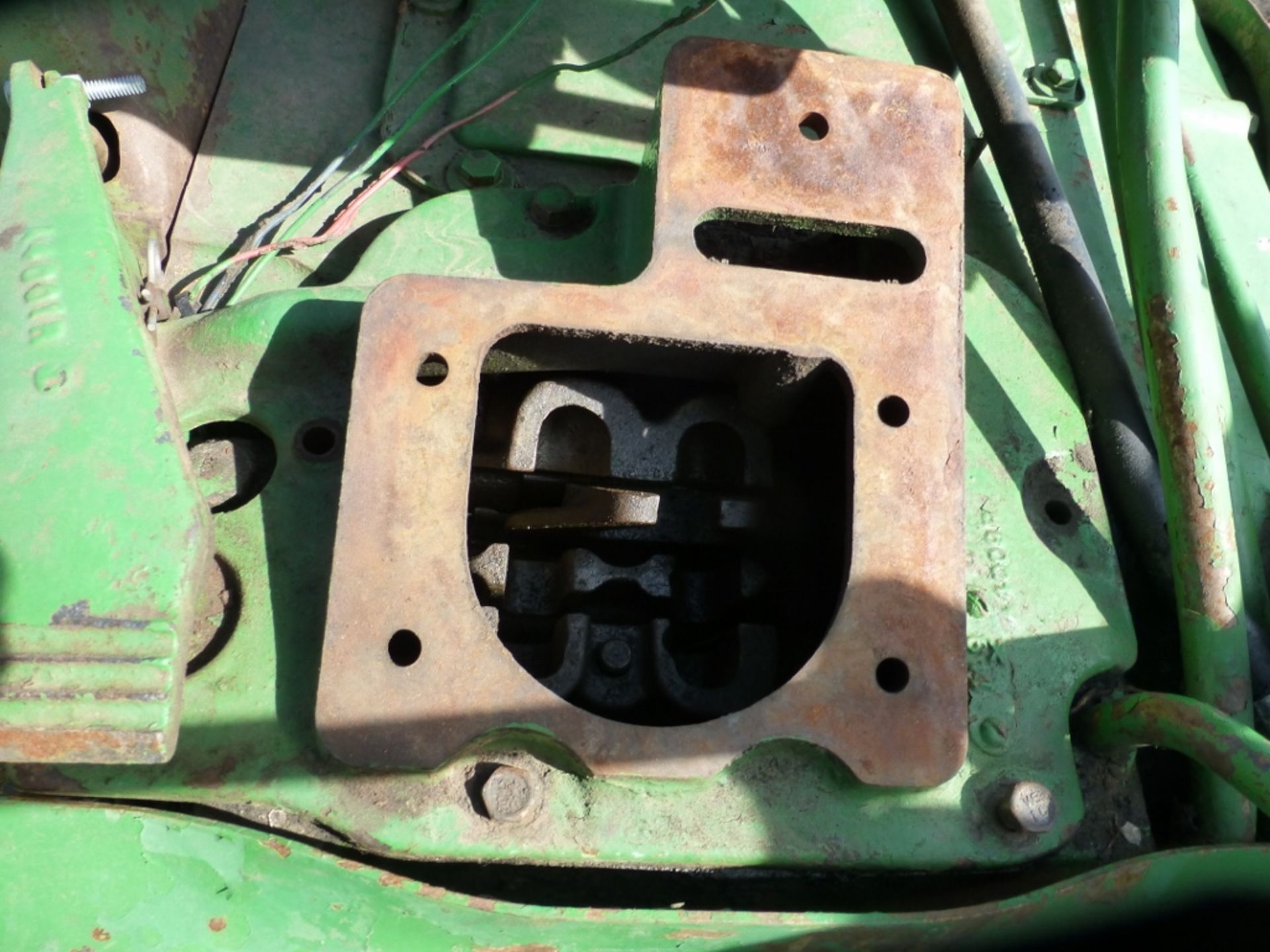 John Deere 60, w.f., gas engine, w/ loader. Missing pin on loader, 3-pt. tranny cover missing - Image 12 of 12