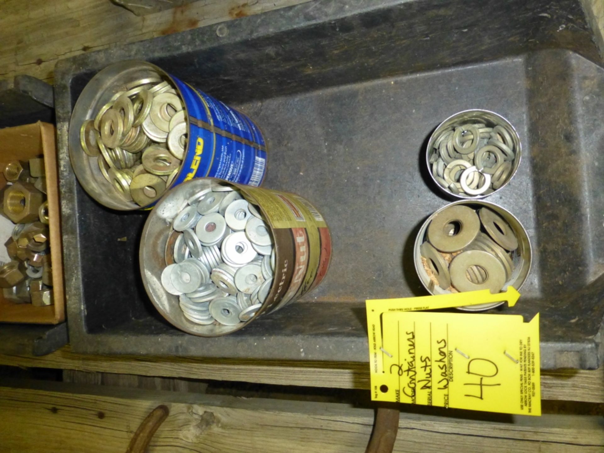 2) containers, nuts, washers - Image 3 of 3