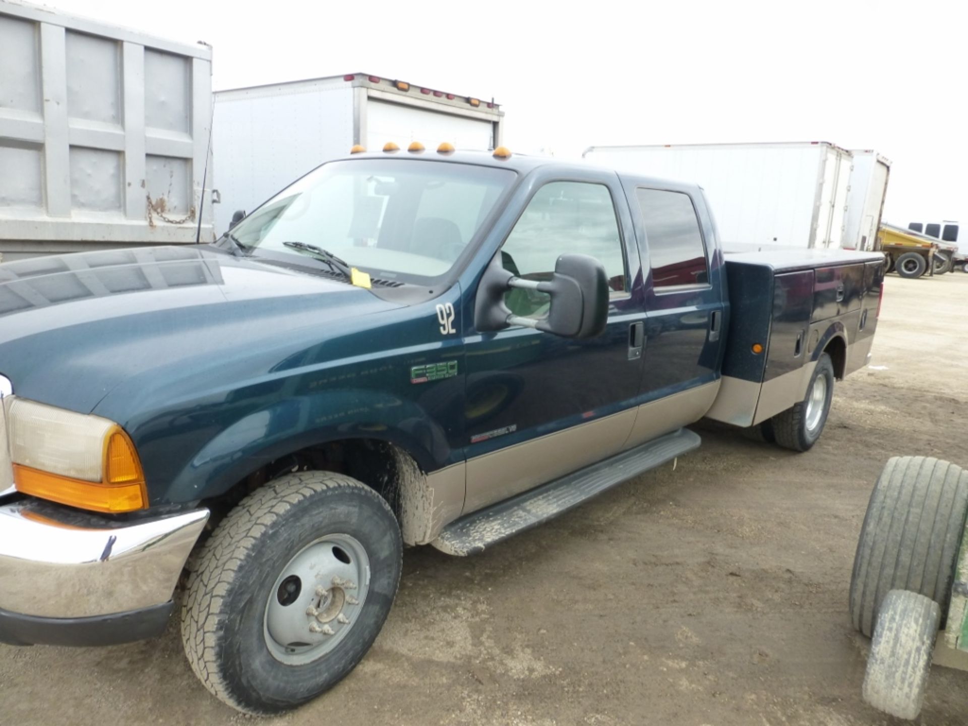 1999 Ford F350 Lariat Crew Cab, 4x4, 7.3 Diesel engine, 208,897 unverified miles, w/ utility bed. - Image 7 of 22