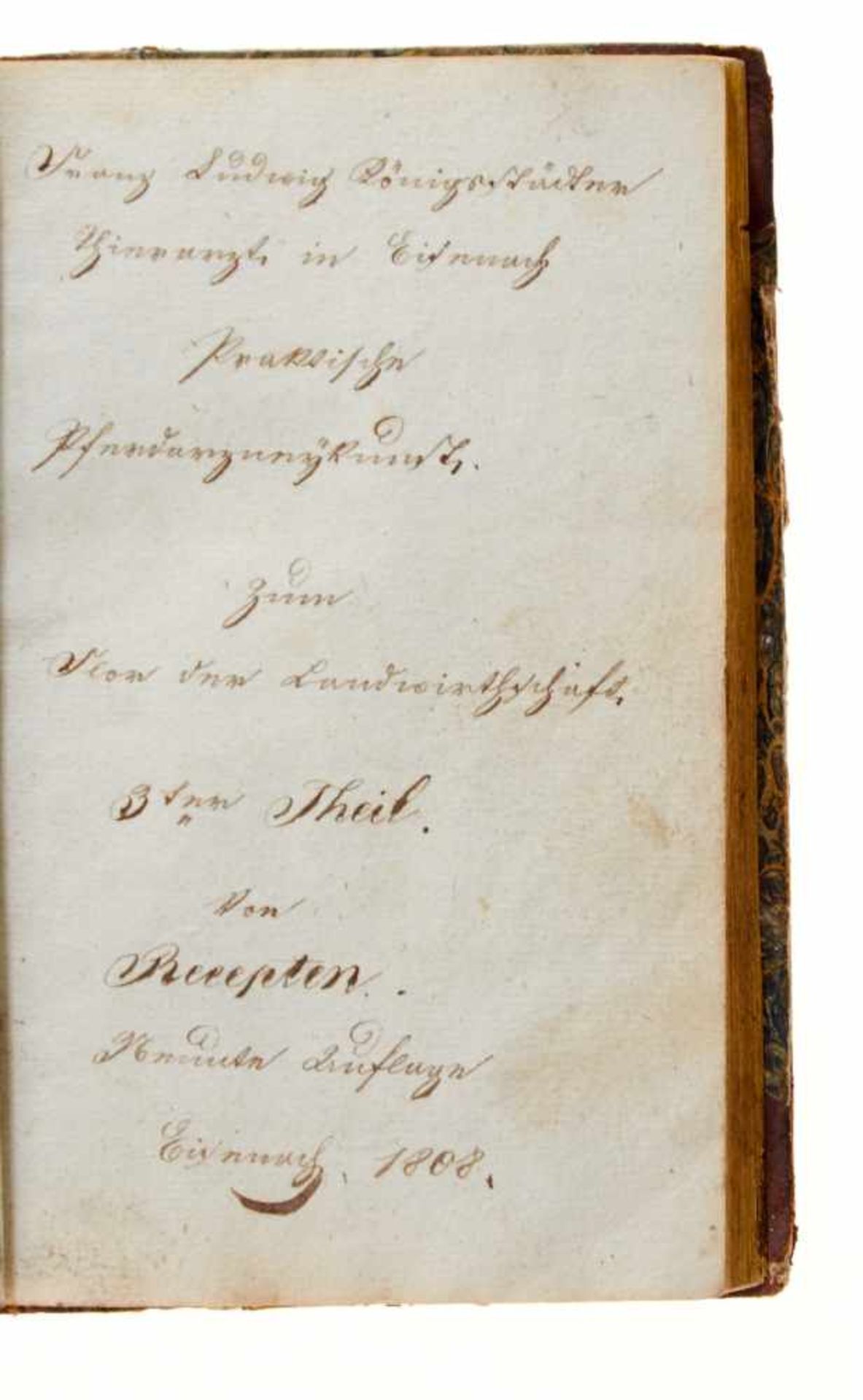 Innichen- Abschrift des dritten Teils der "PraktischenPferdearzneykunst" von Franz Ludwig - Bild 3 aus 4