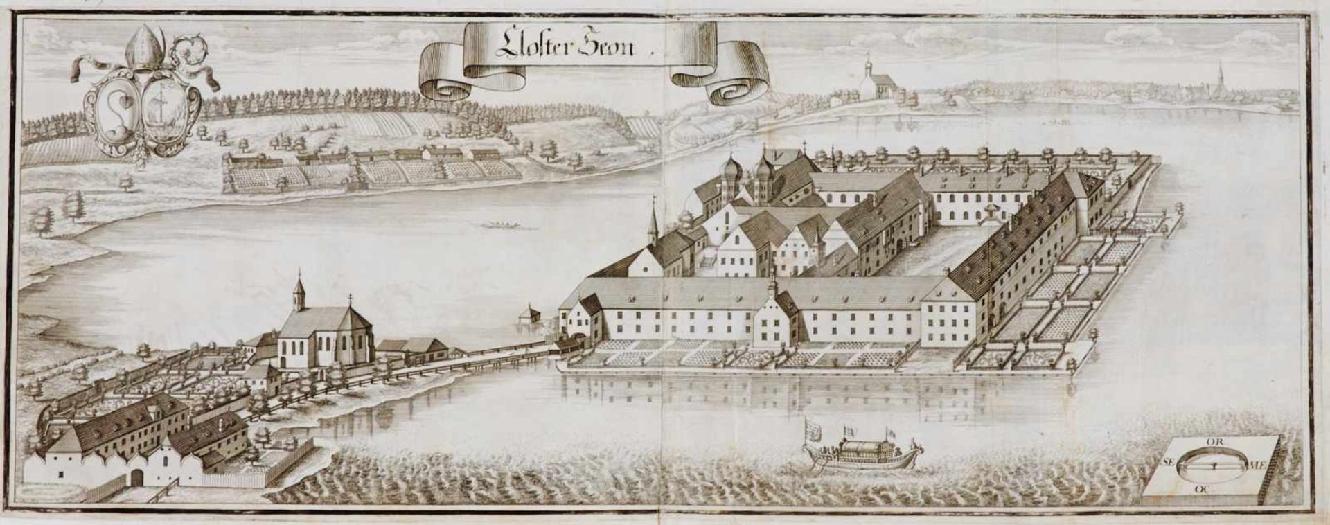Bayern - Österreich- Konvolut - 14 Kupferstiche aus M. Wenings"Historico-topographica descriptio - Bild 3 aus 4
