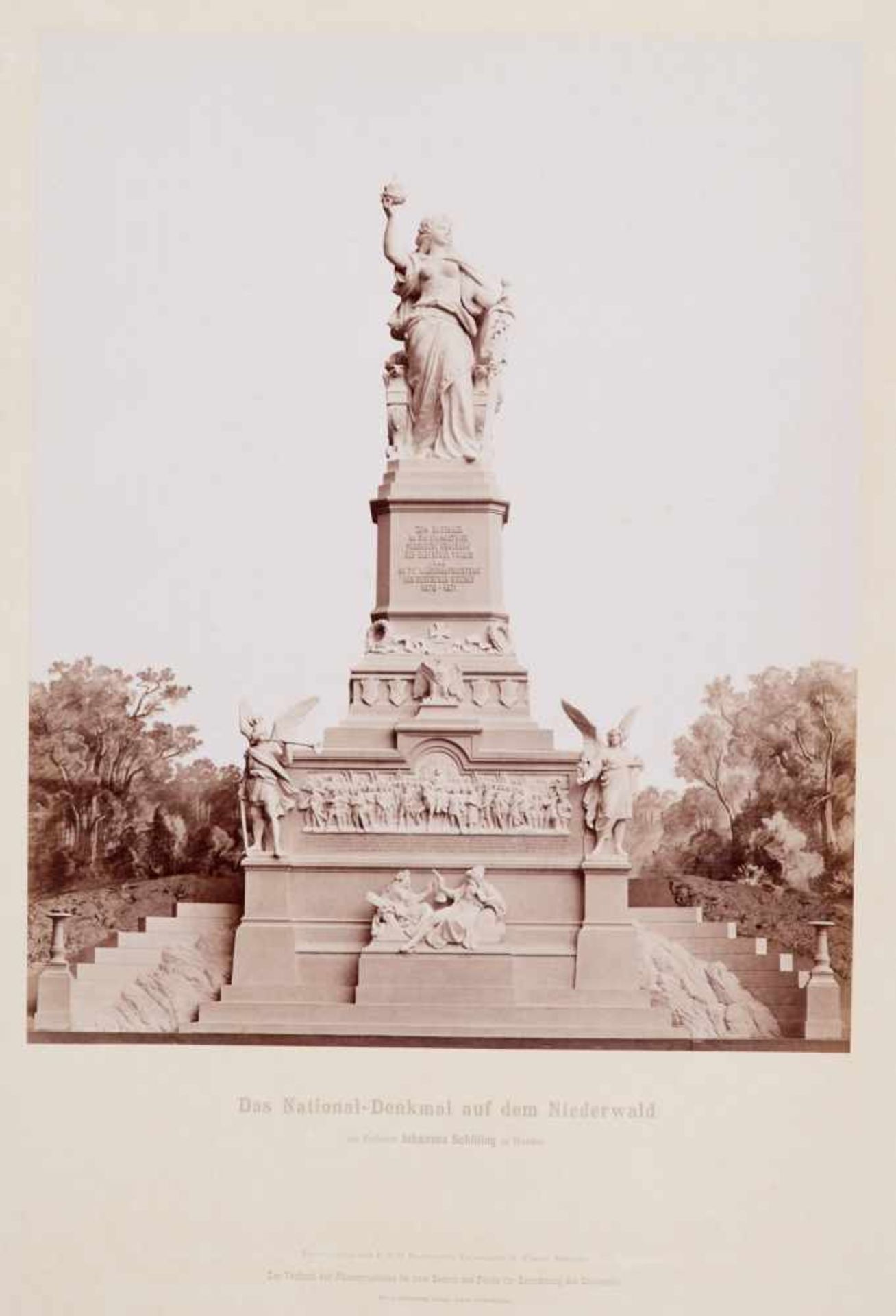 Konvolut - Vier Photographien. Ca. 1850-1911.Verschied. Formate. - Auf Trägerkartons mont. (99) - Bild 4 aus 4