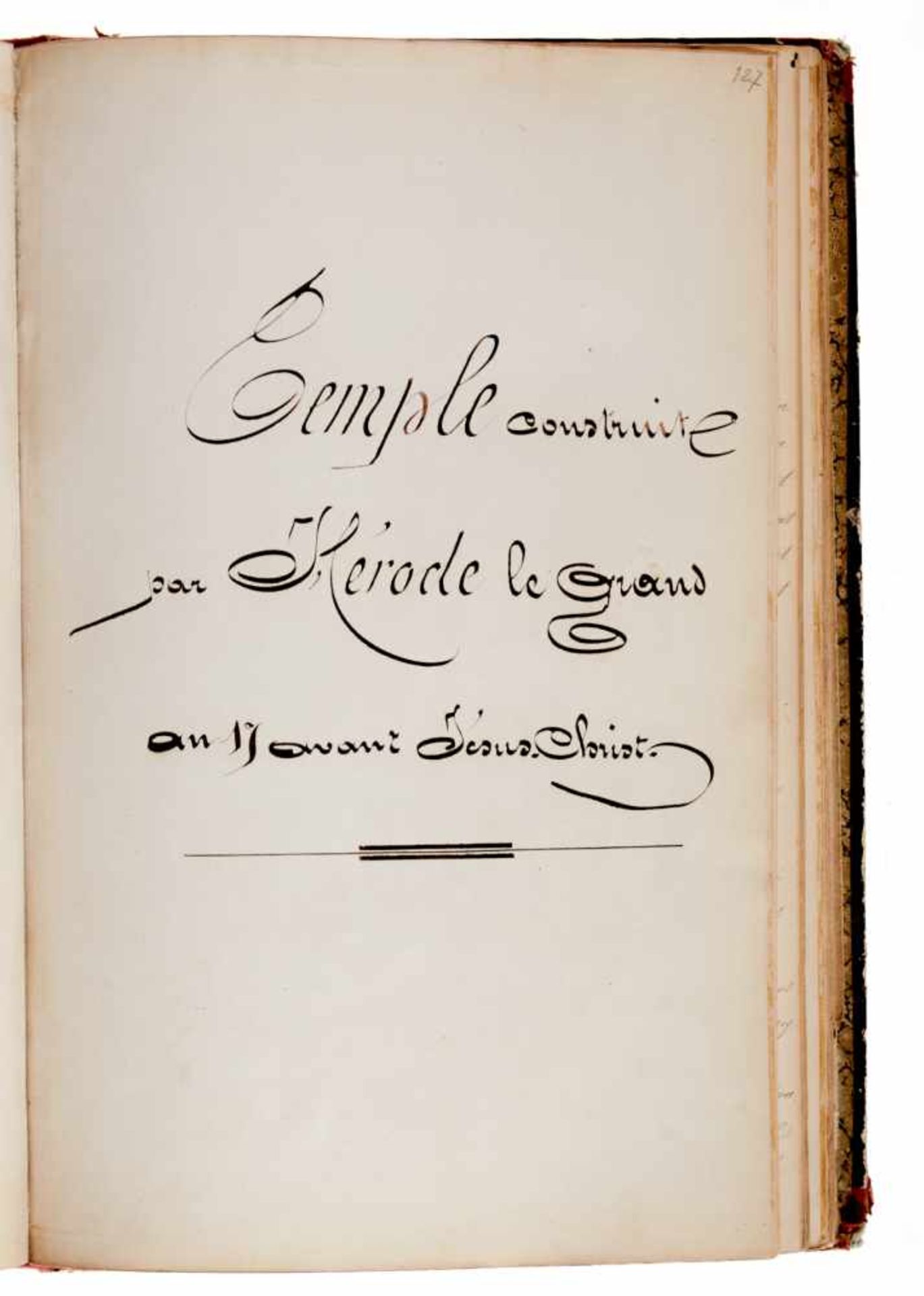 Académie Impériale de Metz- "Antiquités Judaiques". (Rückentitel).Französische Handschrift auf - Bild 4 aus 5