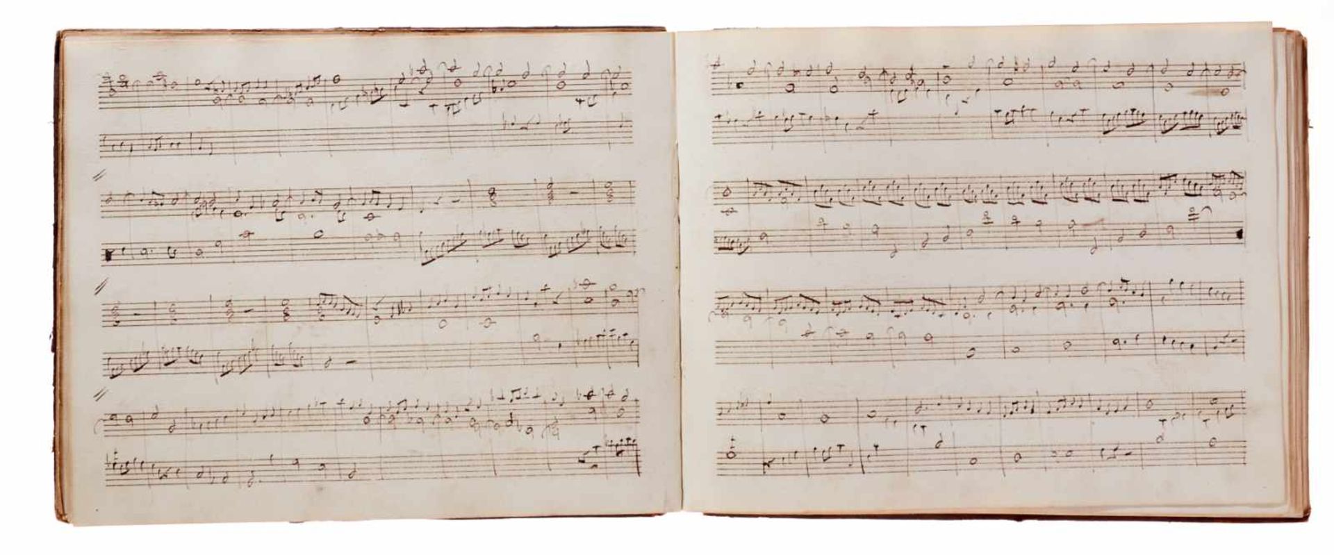 Notiz- und Skizzenbuch eines in Großbritannien tätigen Komponisten.Musikhandschrift auf Papier. Wohl - Bild 29 aus 30