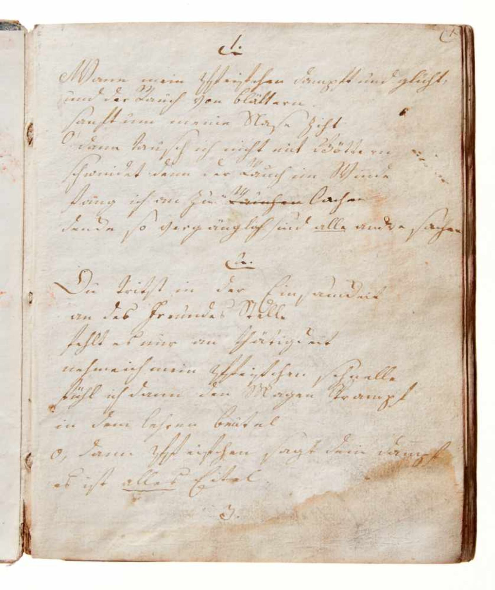 Liederbuch. Deutsche Handschrift auf Papier.Augsburg, um 1850. 4°. 278 S., 1 Bl. (Register). - Bild 2 aus 4