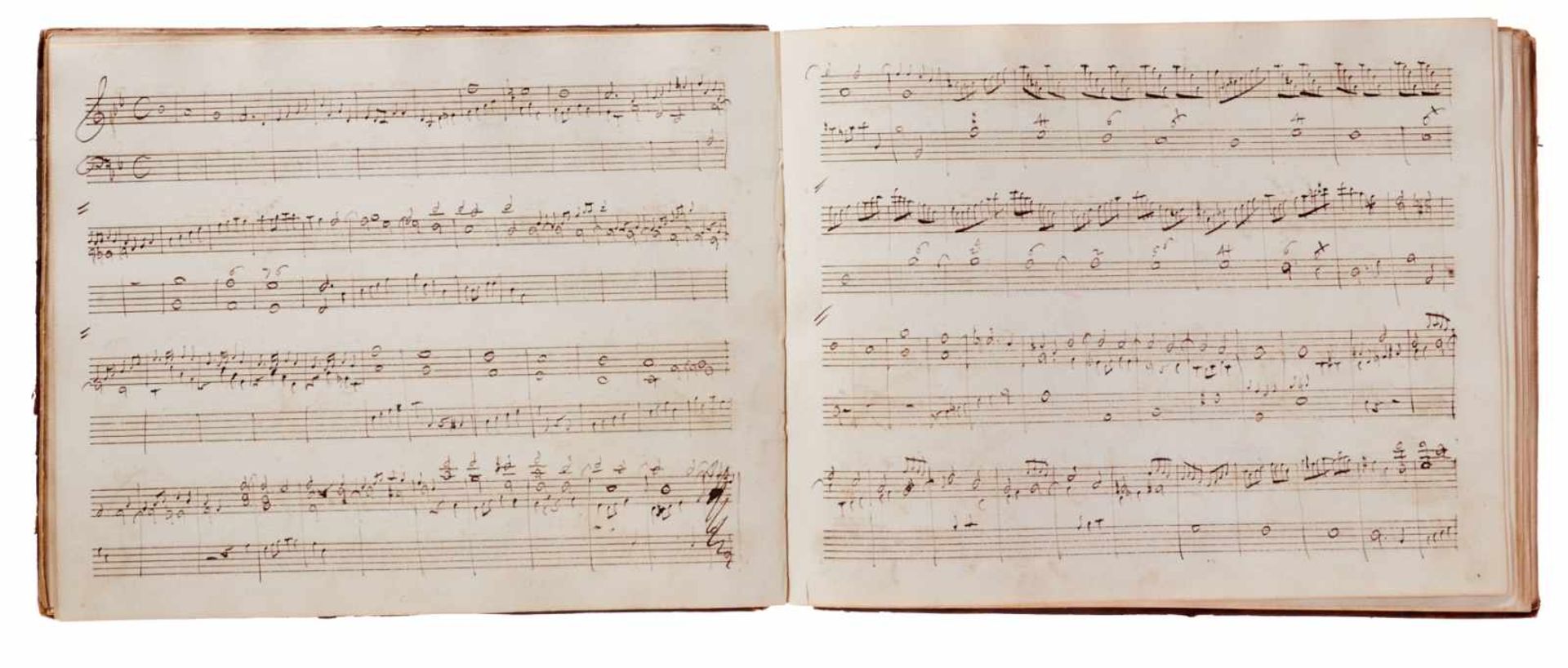 Notiz- und Skizzenbuch eines in Großbritannien tätigen Komponisten.Musikhandschrift auf Papier. Wohl - Bild 30 aus 30