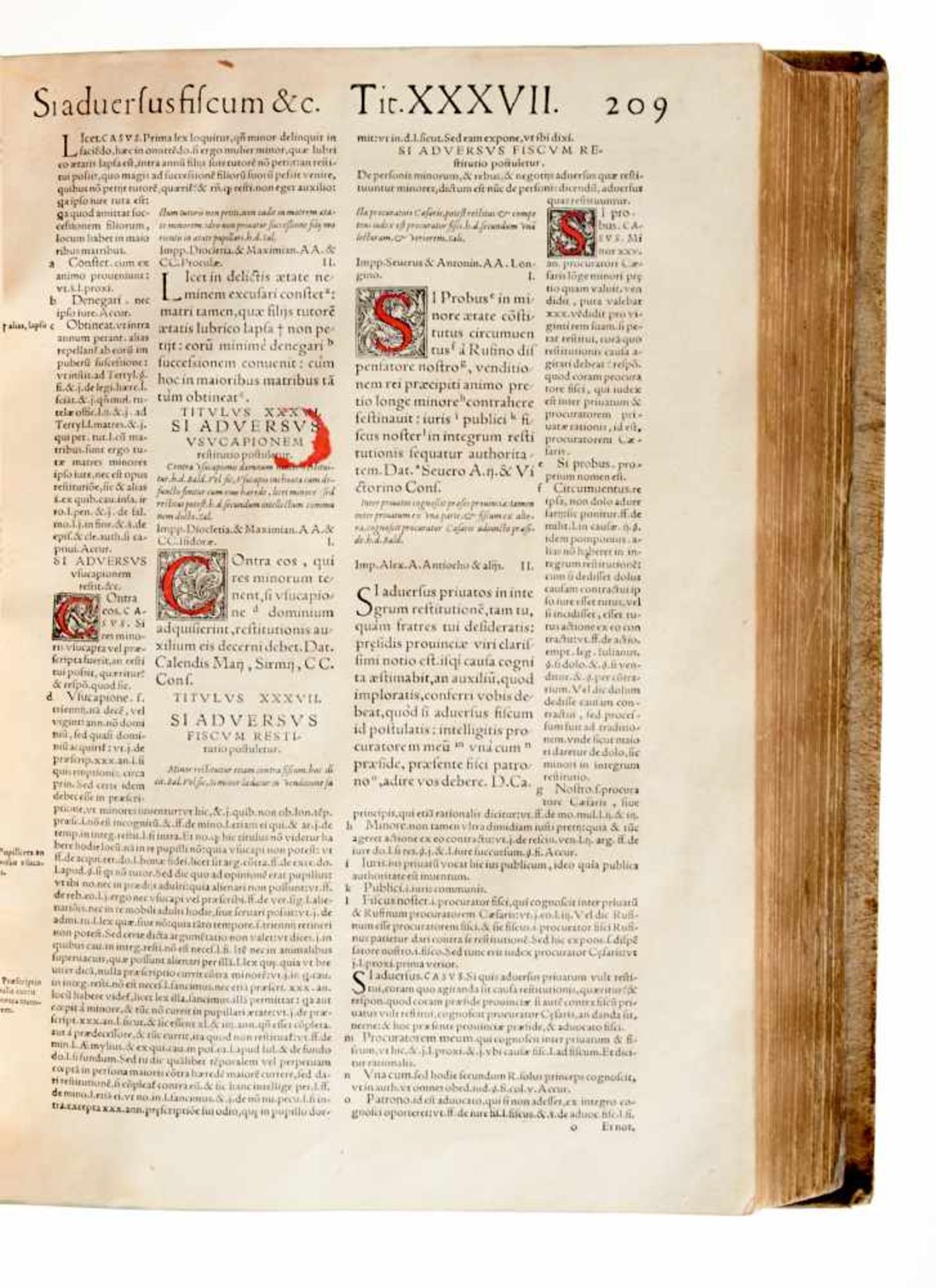 Justinianus, Codicis Iustiniani ... ex repetita praelectionelibri novem priores, ad - Bild 3 aus 3