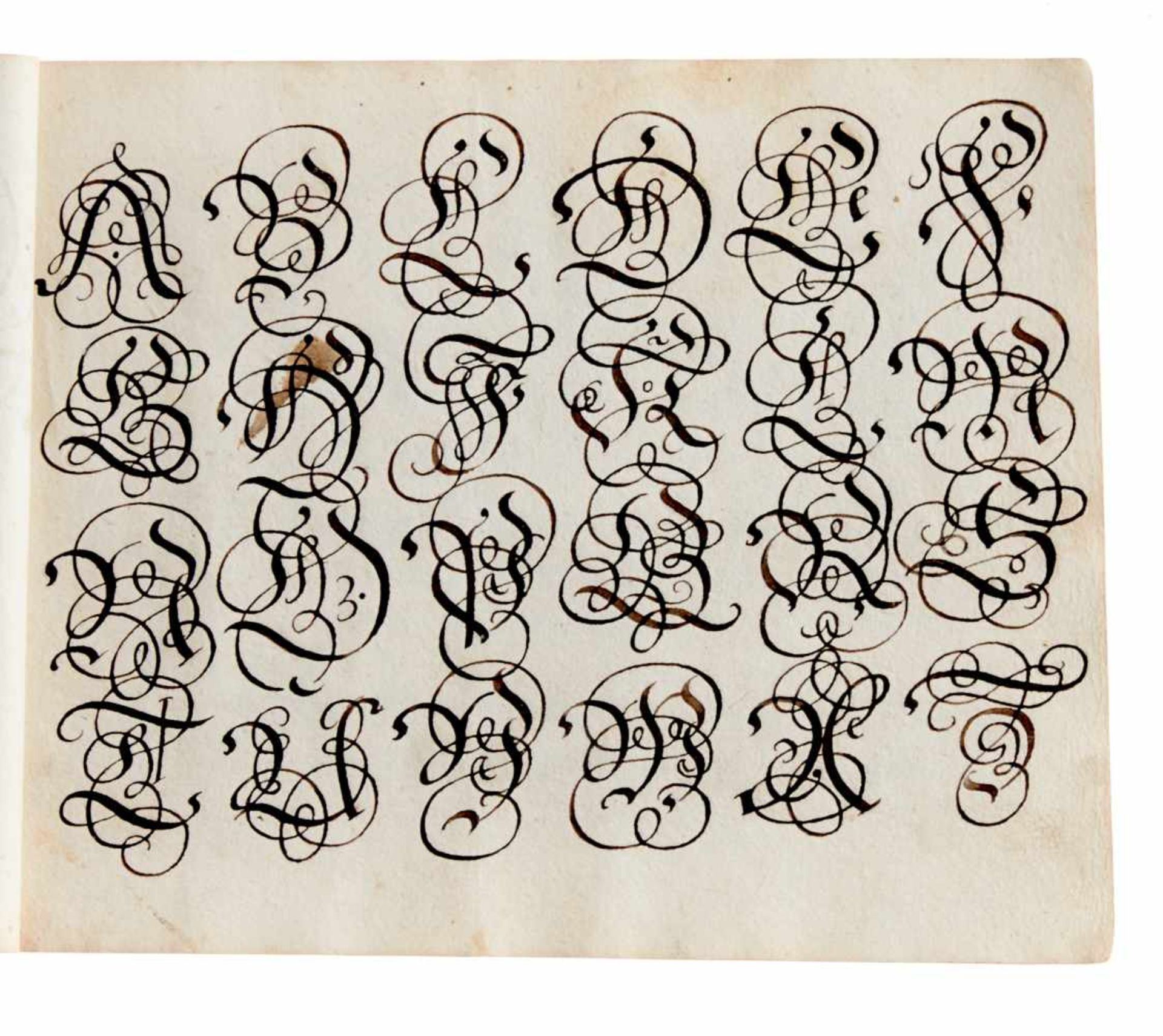 Schreibmeisterbuch - Abschrift des seltenen, um 1713 inNürnberg bei Johann Christoph Weigel - Bild 5 aus 5
