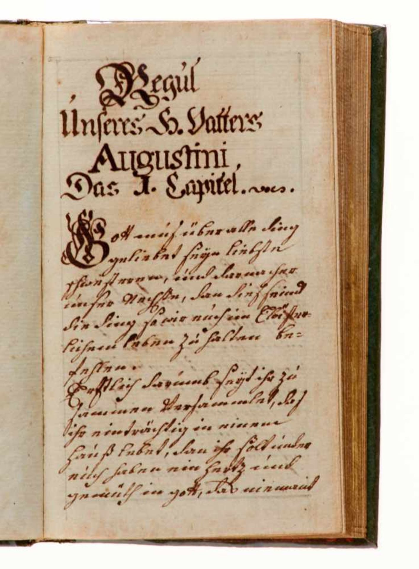 Birgitten- Augustinerregel und Statuten des Birgittenordens. Deutsche Handschrift auf Papier. - Bild 2 aus 6